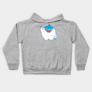 Cute AdorableYeti says Hi Kids Hoodie